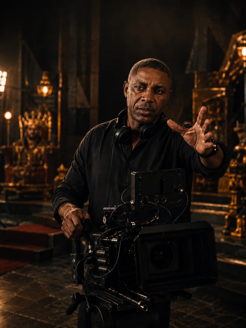 Social Movies Int'l Ltd production on set in Asaba, Delta State